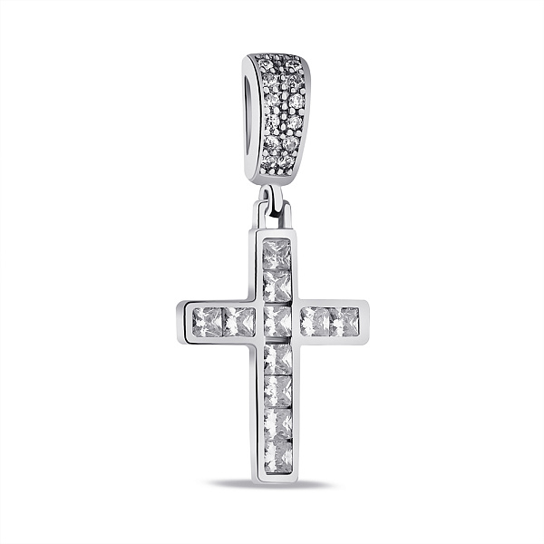 Серебряный крестик с фианитами (арт. 7503/4072) – изображение 1