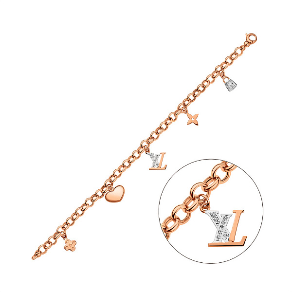 Браслет из золота с подвесками (арт. 325799П5) – изображение 1