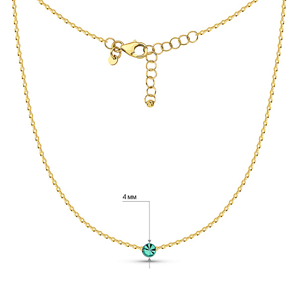 Золоте кольє Francelli (арт. 352917жд) – зображення 4