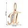 Золотий підвіс "Літера М" з фіанітами (арт. 440285) – зображення 2