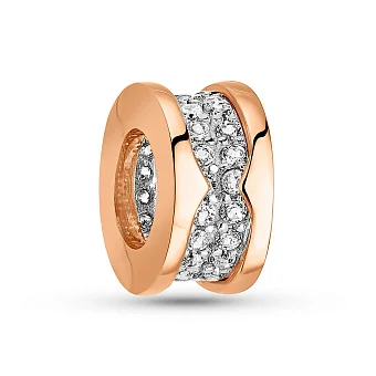 Золотий шарм з фіанітами (арт. 424800р)