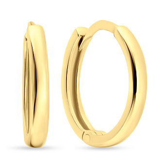 Золотые сережки кольца (арт. 103815/10ж)