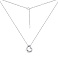Серебряное колье "Сердечко" с фианитом (арт. 7507/1305) – изображение 2