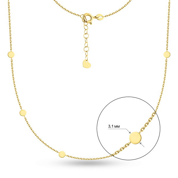 Кольє Монети з жовтого золота (арт. 351090/3ж) – зображення 2
