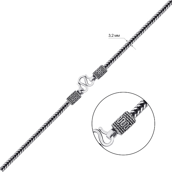 Серебряная цепочка с орнаментом (арт. 7908/2428ч) – изображение 2
