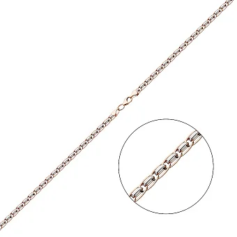 Золотое колье с декоративным плетением (арт. 351342кб)