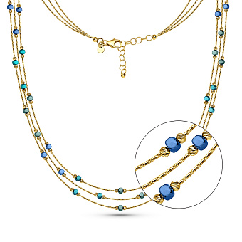 Фото Колье Francelli из желтого золота (арт. 352464жсдбрз)