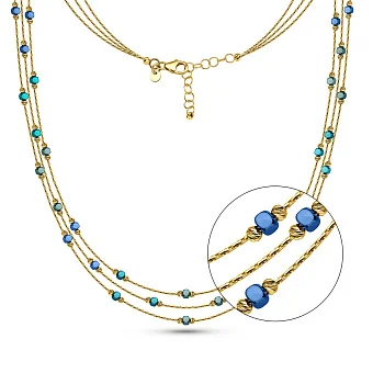 Колье Francelli из желтого золота (арт. 352464жсдбрз)