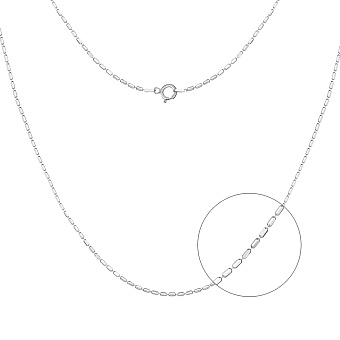 Срібне кольє з декоративним плетінням (арт. 7507/129)