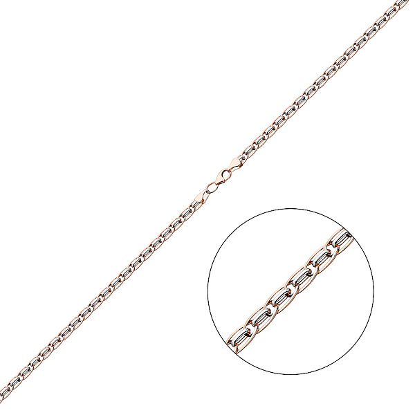 Золотое колье с декоративным плетением (арт. 351342кб) – изображение 1