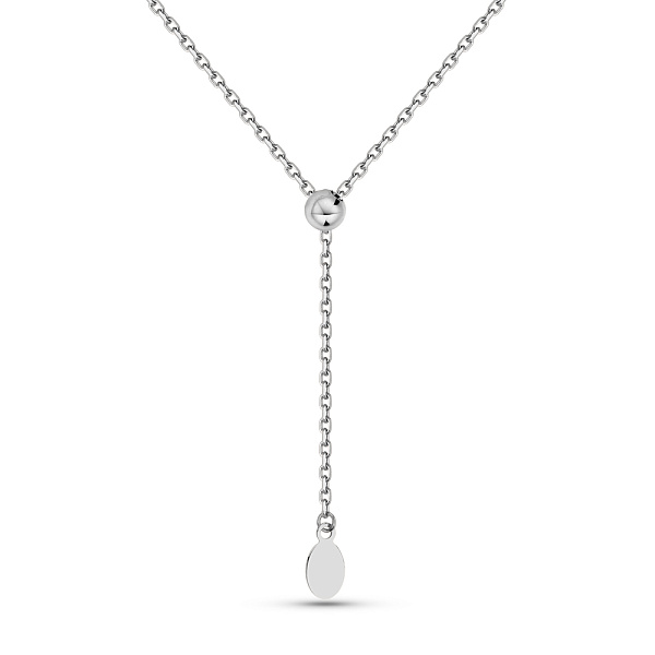 Колье Fly из белого золота с регулируемым размером (арт. 352415/1б) – изображение 1