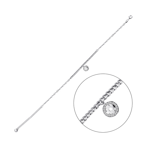 Серебряный браслет с фианитами (арт. 7509/5002) – изображение 1