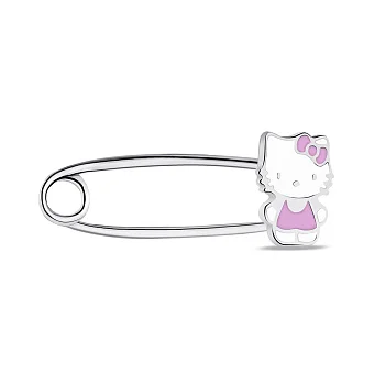 Дитяча шпилька зі срібла Kitty (арт. 7511/А131ебршпю)