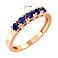 Золота каблучка з сапфірами (арт. 141027Пс) – зображення 3