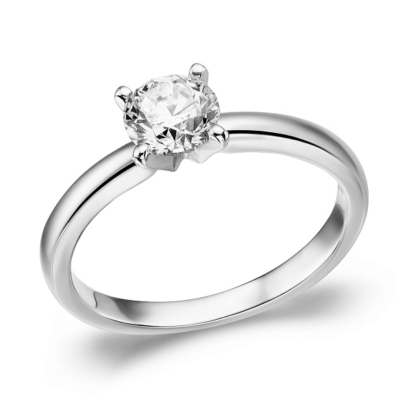 Заручальна каблучка з білого золота з діамантом (арт. К01116006046б) – зображення 1