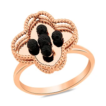 Каблучка з червоного золота без каменів (арт. 156627ч)