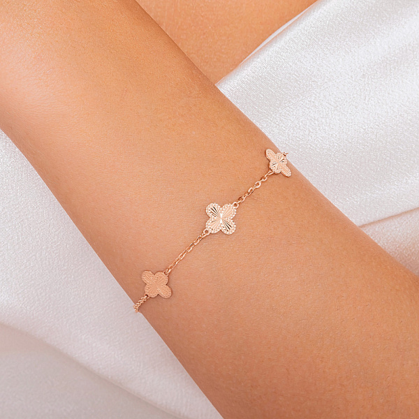 Золотой браслет Клевер (арт. 3261353) – изображение 2