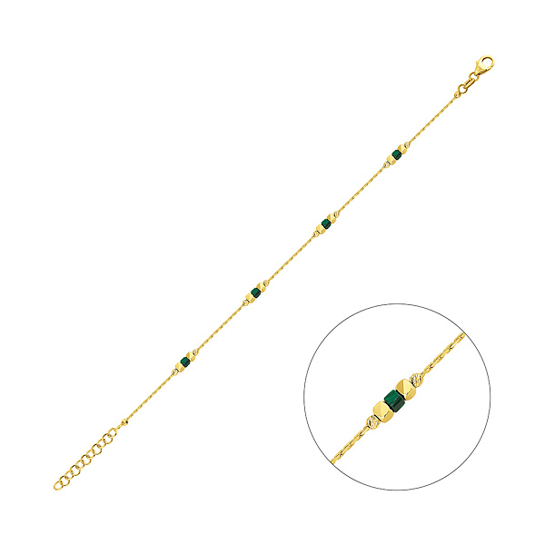 Золотий браслет з малахітом Francelli (арт. 3261287жмлх) – зображення 1