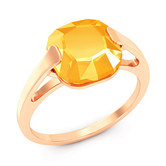 Кольцо из желтого золота с ониксом (арт. 140480ол)