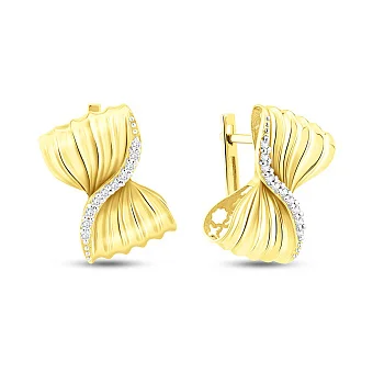 Золоті сережки з діамантами Francelli (арт. С111374020ж)