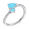 Серебряное кольцо с фианитами (арт. 7501/К2ФТМ/1314-17,5) – изображение 1