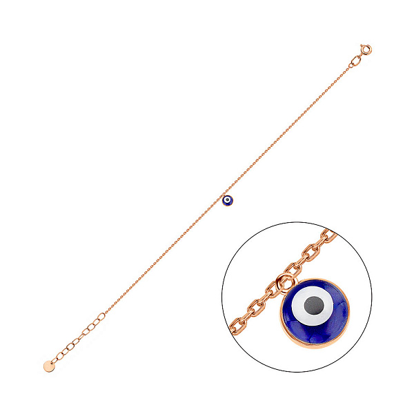 Золотий браслет з емаллю (арт. 340098есбч) – зображення 1