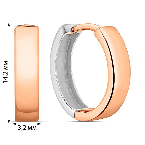 Золотые серьги конго (арт. 110451кб) – изображение 4