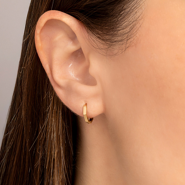 Золотая cерьга в одно ухо (арт. 110852жЯ) – изображение 3