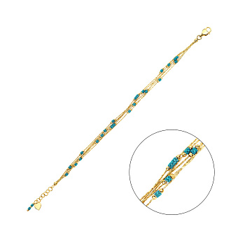 Фото Браслет Francelli из желтого золота (арт. 325046жг)