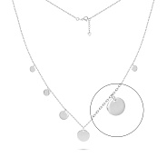 Фото Серебряное колье «Монеты» (арт. 7507/944)