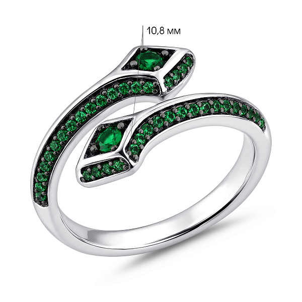 Серебряное кольцо с альпинитами (арт. 7501/8878аз) – изображение 2