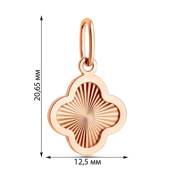 Подвес из красного золота (арт. 441236а) – изображение 2
