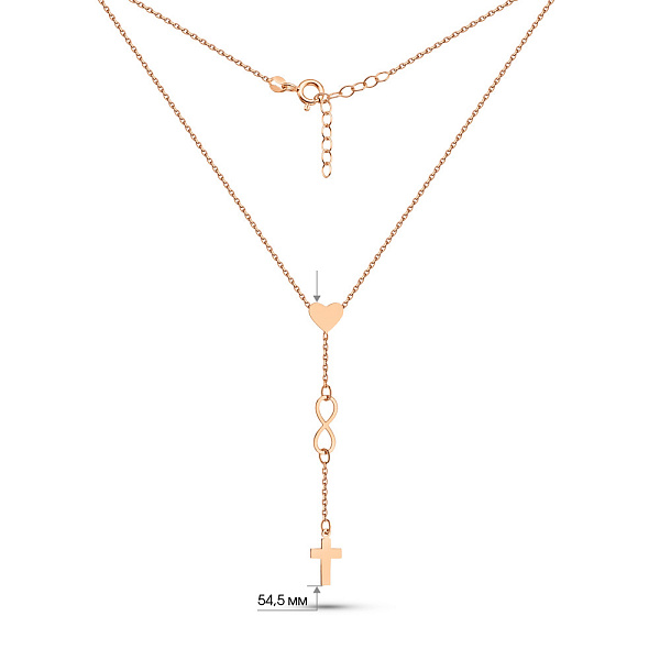 Золотое колье-галстук (арт. 352762) – изображение 4