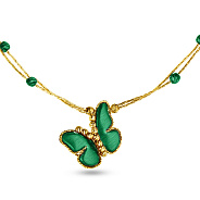 Золотое колье Бабочка Francelli (арт. 351338жз)