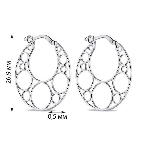 Серьги из серебра (арт. 7502/9367) – изображение 2