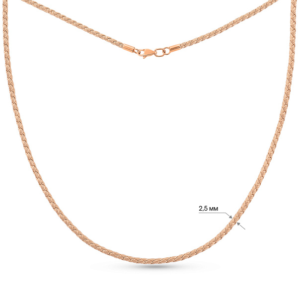 Ювелірний шнурок з золотим замком (арт. 1722.5-10) – зображення 3