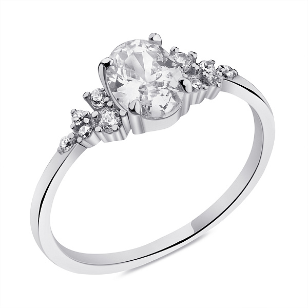 Серебряное кольцо с фианитами (арт. 7501/6419) – изображение 1