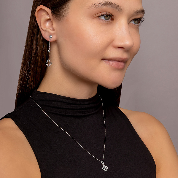 Золотой кулон с бриллиантами (арт. П011909010б) – изображение 4