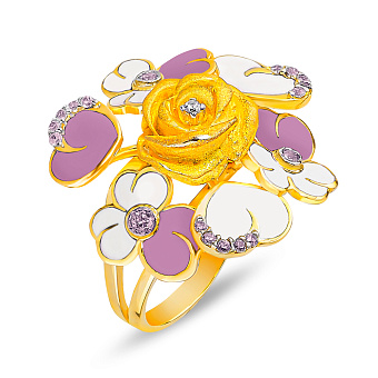 Массивное золотое кольцо Francelli (арт. 153814жебф)