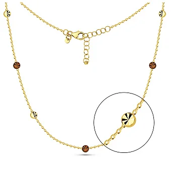 Колье из желтого золота Francelli (арт. 352919жкр)