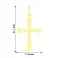 Золотий хрестик в жовтому кольорі металу (арт. 440812ж) – зображення 2