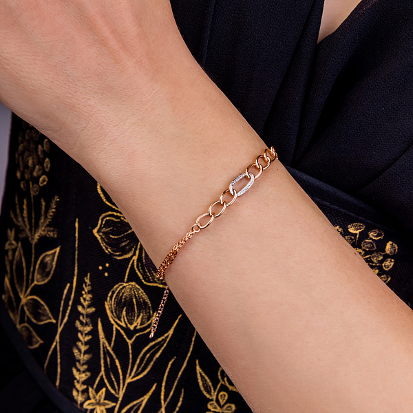 Золотой браслет (арт. 326604кб) – изображение 4