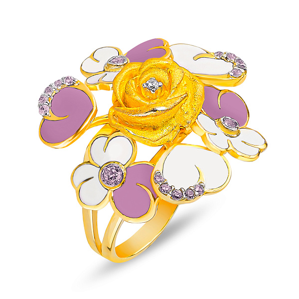 Массивное золотое кольцо Francelli (арт. 153814жебф) – изображение 1