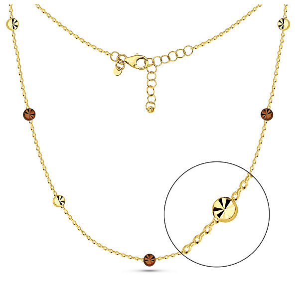 Колье из желтого золота Francelli (арт. 352919жкр) – изображение 1