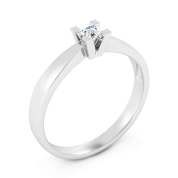 Золота каблучка з діамантом (арт. К011197015б) – зображення 1