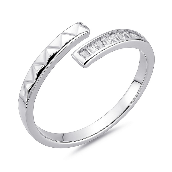 Серебряное кольцо с дорожкой из фианитов (арт. 7501/2184256) – изображение 1