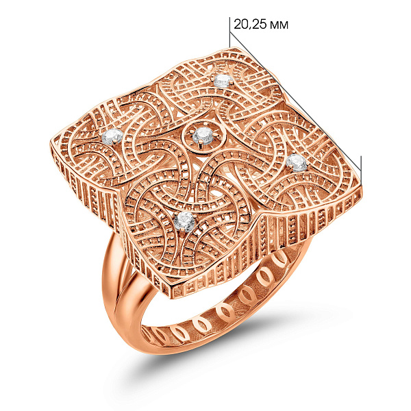 Массивное золотое кольцо Francelli (арт. 141492) – изображение 2