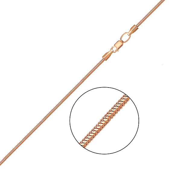 Золотий ланцюжок плетіння Снейк (арт. 304202) – зображення 1