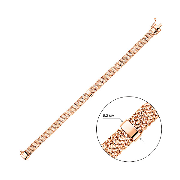 Браслет з червоного золота (арт. 3261319) – зображення 2