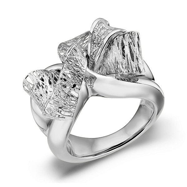 Массивное золотое кольцо Francelli с фианитами (арт. е156701б) – изображение 1